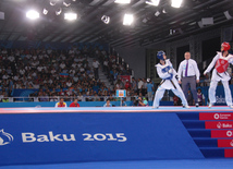 Bakı 2015 I Avropa Oyunları çərçivəsində taekvondo yarışları. Azərbaycan, 16 iyun 2015